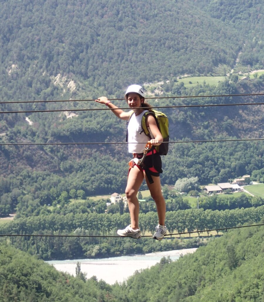 Le pont de singe de la cordatta du Puget-Théniers