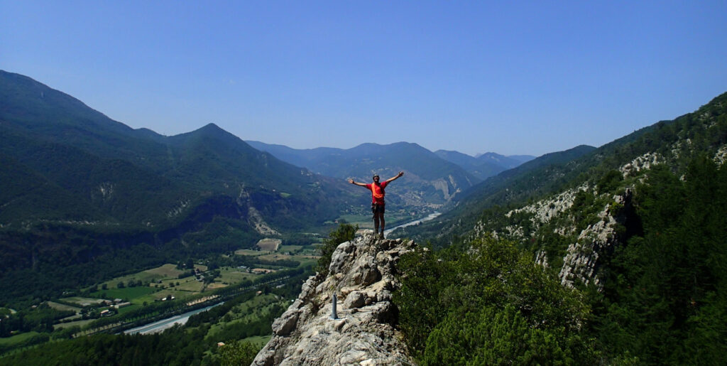 Le sommet de la via feratta du Puget-Théniers