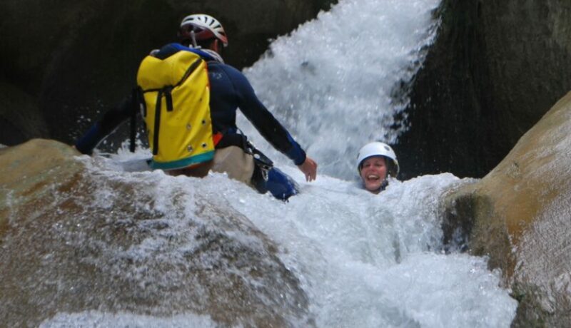 Canyoning Saint Auban in the Verdon gorges