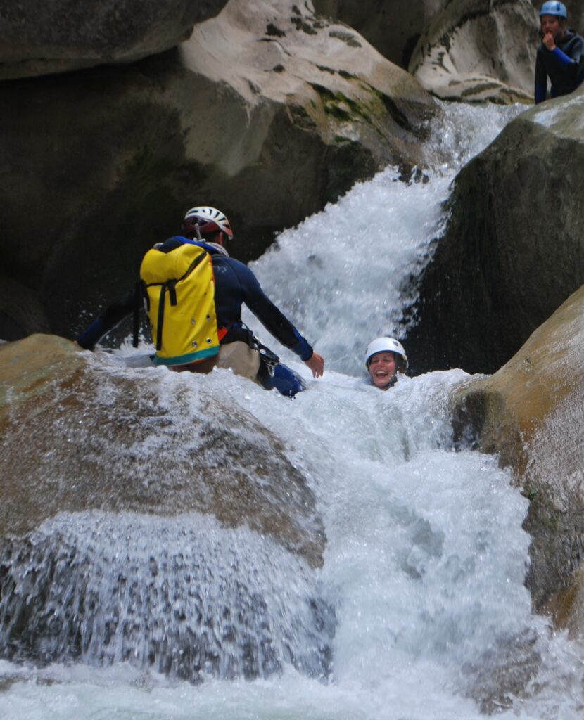 Canyoning Saint Auban in the Verdon gorges